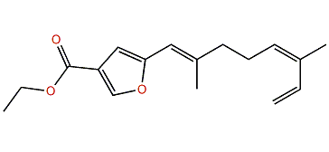 Ethyl 5-((1E,5Z)-2,6-dimethylocta-1,5,7-trienyl)-furan-3-carboxylate